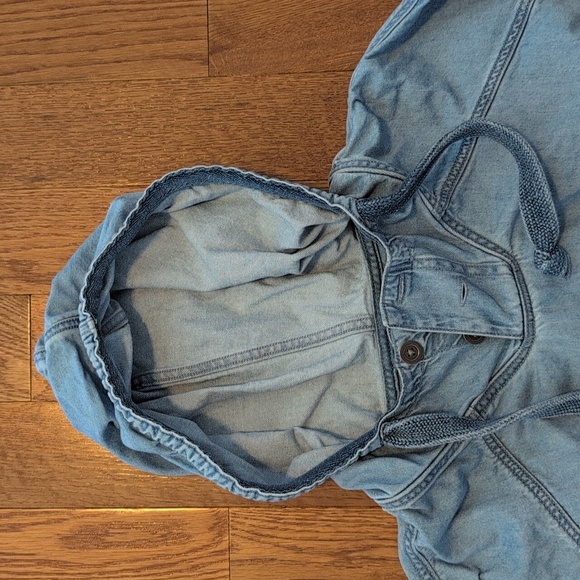 American Eagle - Denim Hoodie - Medium - Picture 3 of 6